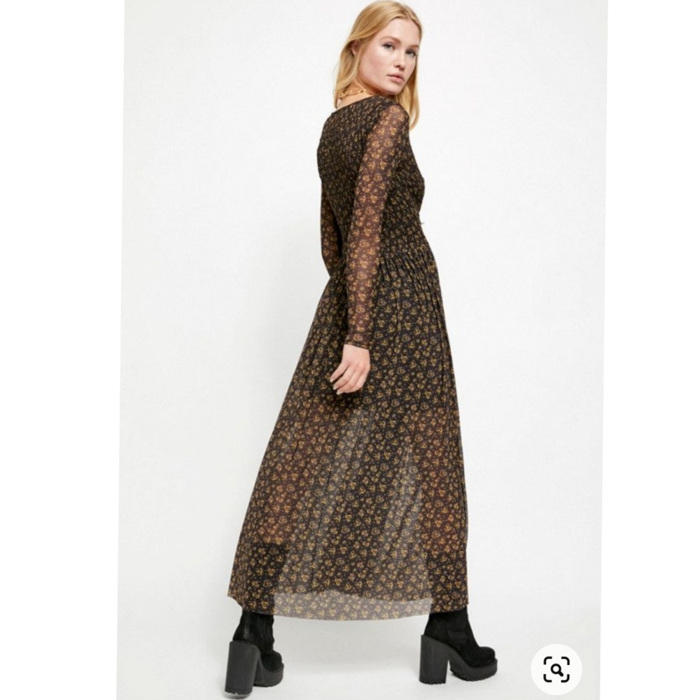 💯%FP Hello And Goodbye Mesh Midi Dress XL - Picture 8 of 10